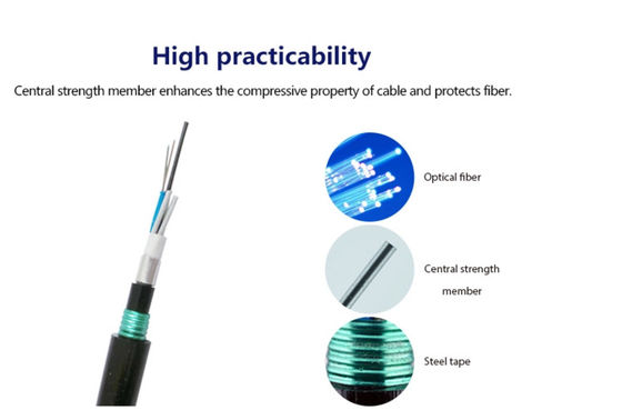 کابل فیبر نوری زیرزمینی دو غلاف GYTA53 مقاوم در برابر آب