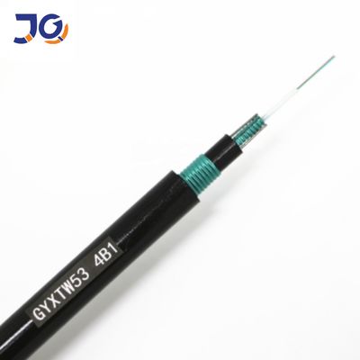 کابل فیبر دفن مستقیم نوار فولادی دو هسته ای دو هسته ای GYXTW53 برای زیرزمین