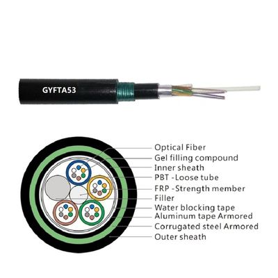 کابل 96 هسته ای GYFTA53 مستقیم مدفون دو غلاف