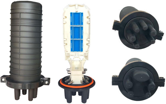 گنبد ضد آب IP68 فیبر نوری بسته شدن Splice قیمت پلاستیک 1 در 4 خارج