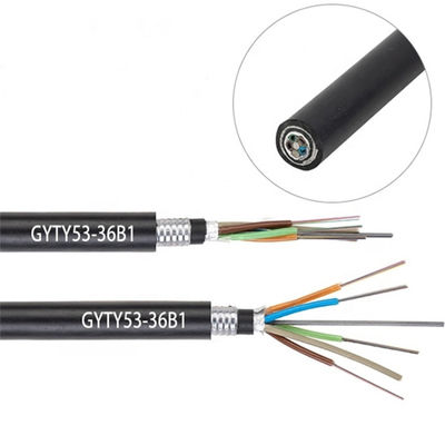 GYTA53 Fiber Optic Cable 48 96 Core Double Aluminum Heavy Armored Outdoor Direct Burial Single Mode