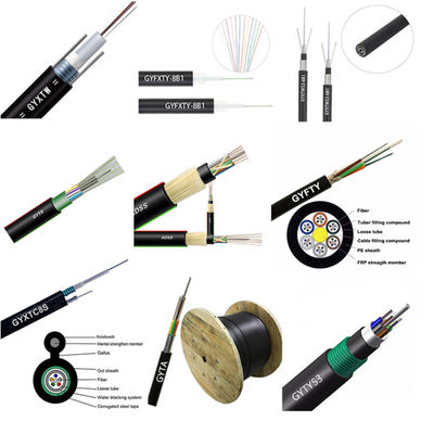 ژاکت پلی اتیلن فیبر نوری فضای باز GYXTC8Y